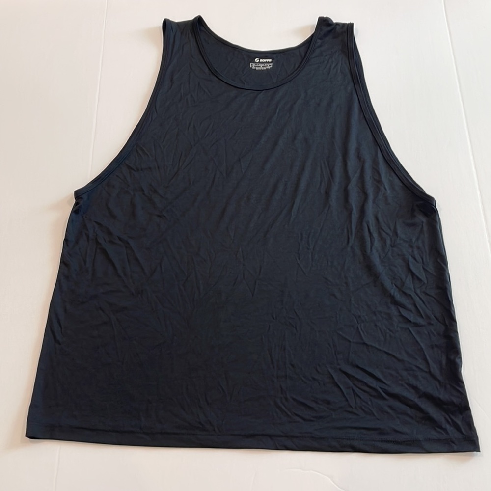 Soffe Tank Top. Large. Extremely light weight feels like nothing on.